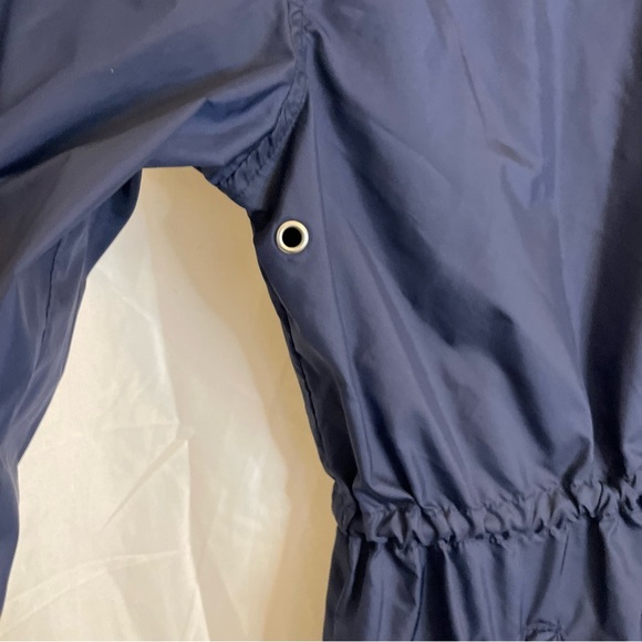 OLD NAVY Women’s Navy White Full Zip Rain Coat Wind Breaker Size Medium - Picture 7 of 12